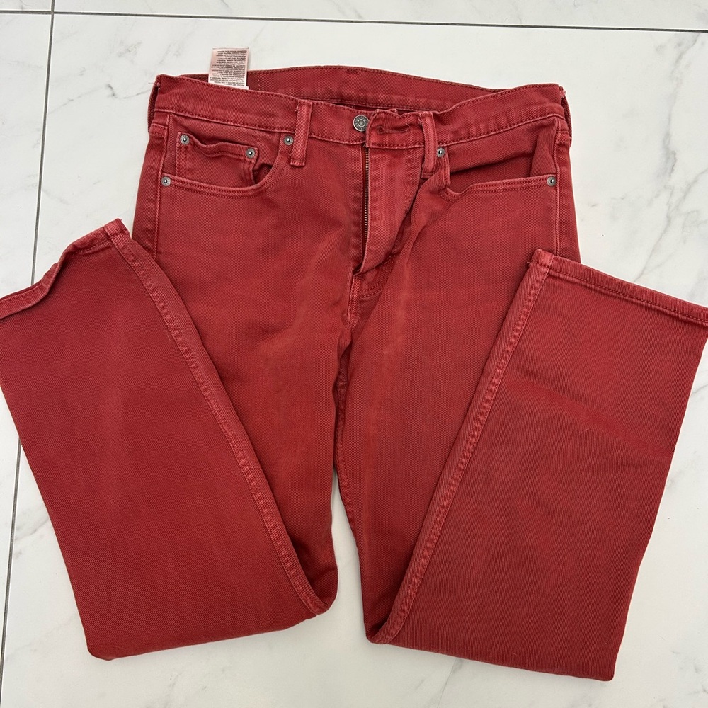 Vintage Levi's 514 32x30 jeans - brick red 🩸 - Picture 2 of 3